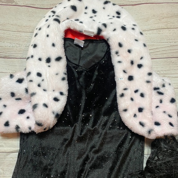 Cruella De Vil Costume Disney Villains Spirit Halloween Size Child XL (14-16) - Picture 2 of 10